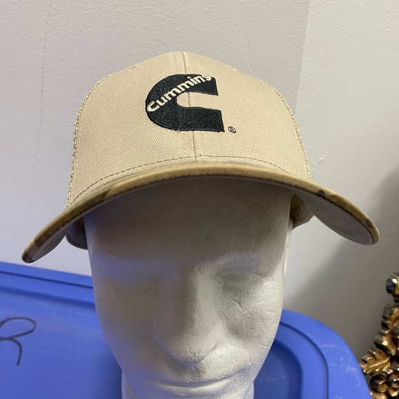 Cummins Diesel Camo Camouflage Bill Snapback Tan Mesh Cap/Hat - Picture 8 of 11